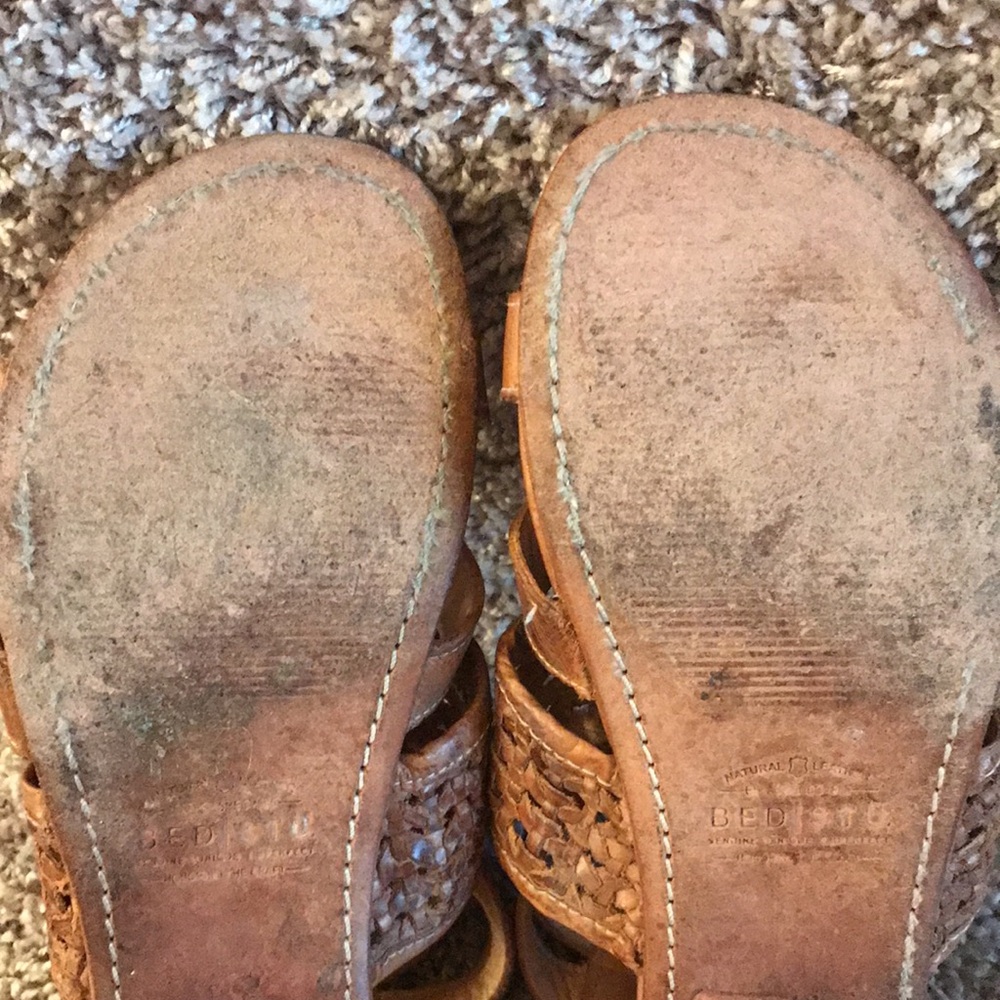 Bed|Stu Capriana Tan Gladiator Sandals size 7.5 - Picture 6 of 16